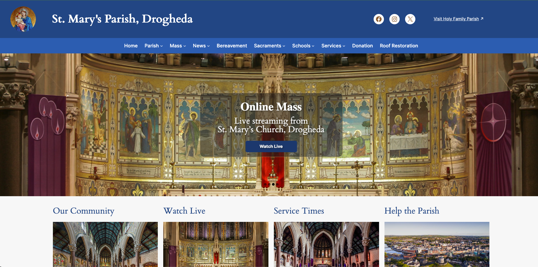 St. Mary’s Parish Website Redesign